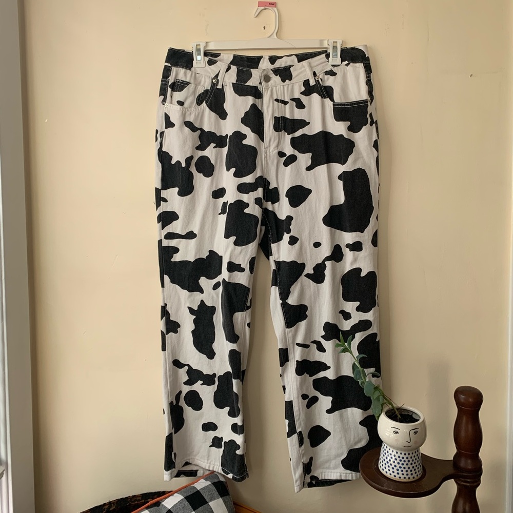 SHEIN Cow Pants